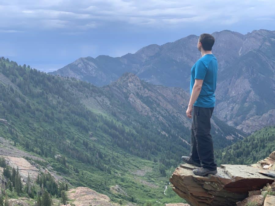 Adam at Lake Blanche